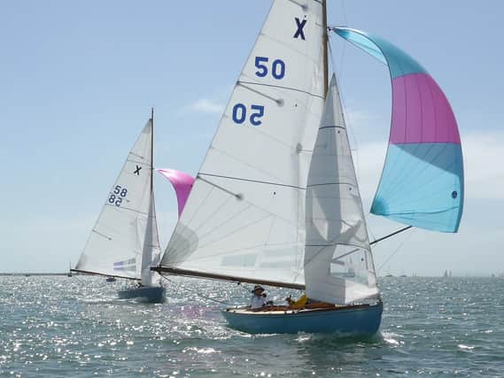 itchenor Sailing Club keelboat week's leading XODs Xcitation and Madeleine