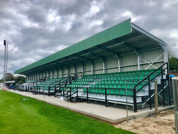 The new grandstand at Nyewood Lane