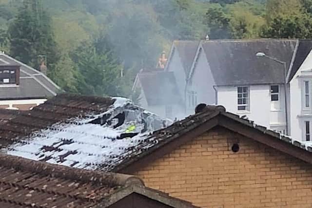 The scene of the incident in Farriers Lane. Picture: Barry Squires