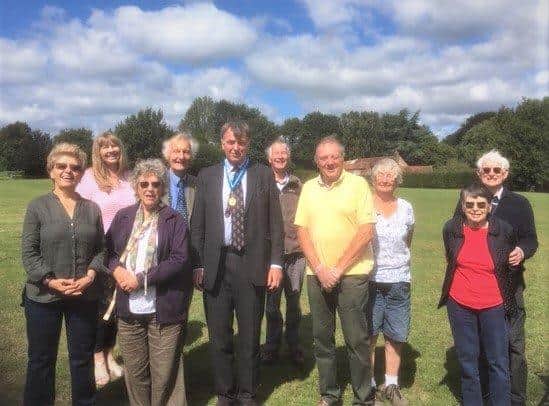 High Sheriff of West Sussex Dr Tim Fooks with Tillington Local Care members