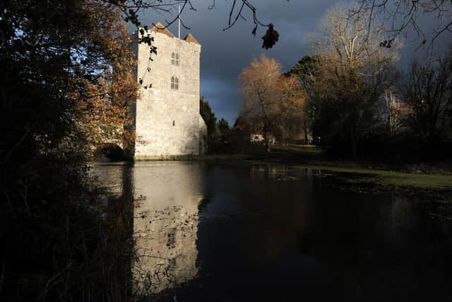 Stormy sky at Michelham Priory. 12-12-11 ENGSNL00120111213164348