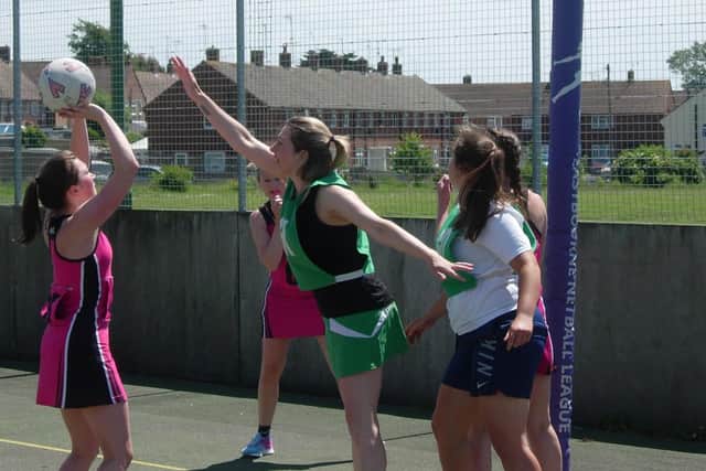 Action from the Eastbourne Netball League last season