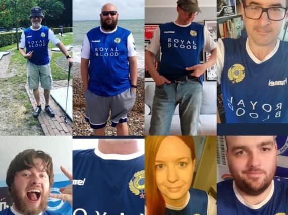 Rustington and Royal Blood fans show off their shirts