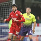 Ashley Nadesan went close to making it 2-2 during Crawley's best spell of the game / Picture: Derek Martin