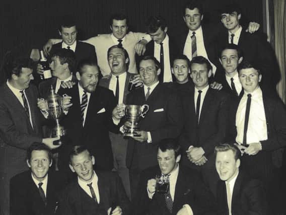 Worthing United team mid 1960’s at their end of season celebration