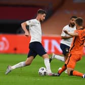 Joel Veltman in action for Holland against Italy in the Nations League