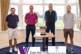 The winners of the am-am at Worthing GC