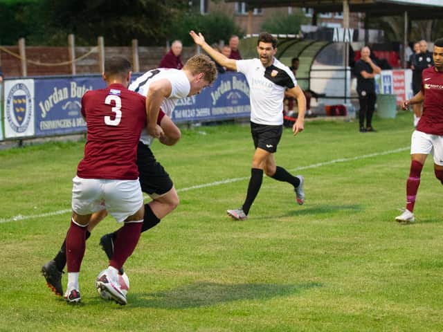 Pagham try to break down Alfold / Picture: Tommy McMillan