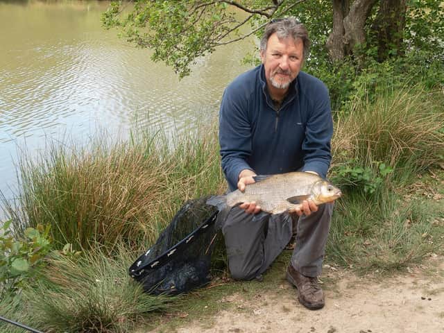 Columnist Steve Penticost with a nice Sussex bream
