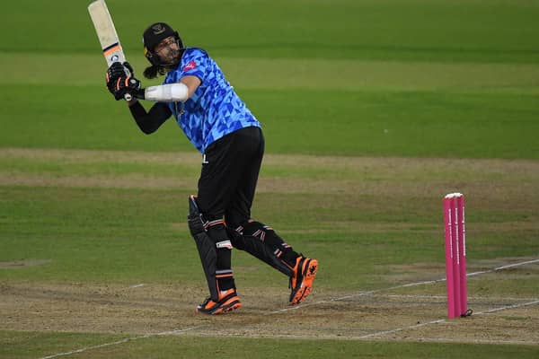 David Wiese clips a four as Sussex pile up a winning total at the Ageas Bowl / Picture: Getty