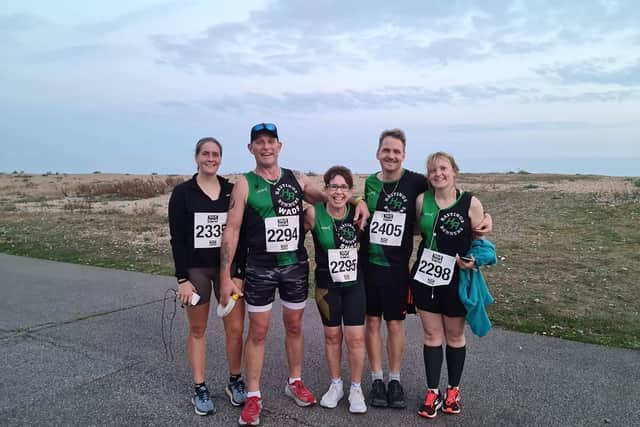 Some of the Hastings Runners members at the race