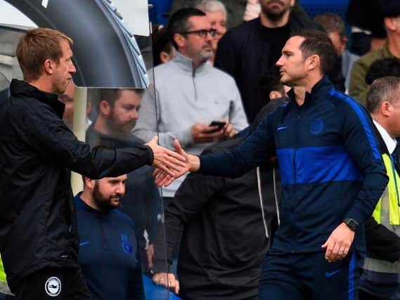 Brighton and Hove Albion head coach Graham Potter will welcome Frank Lampard's Chelsea to the Amex Stadium this Monday
