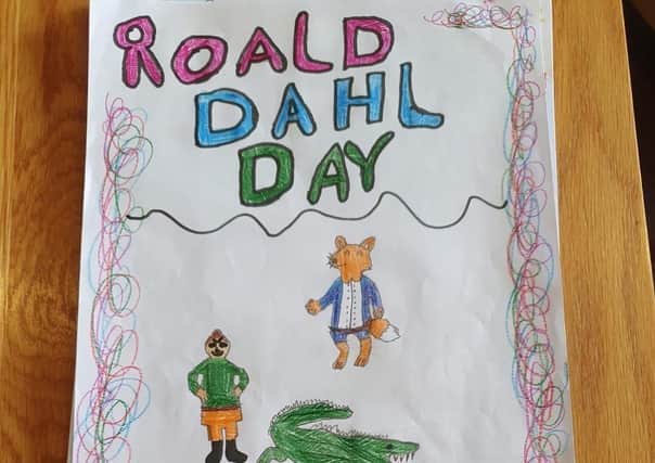 A Roald Dahl day connected Westlake House Care HOme in Horsham with pupils from two schools SUS-200915-113140001