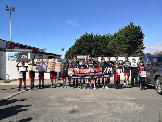 Support from the youth players for the 'Bring home the Wickers' campaign
