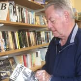 Steve Carter was the first customer to Billingshurst & District Lions Club's p charity bookshop in Jengers Mead SUS-200914-142007001