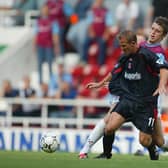 John Robinson in his Charlton days, up against Michael Carrick of West Ham / Picture: Getty