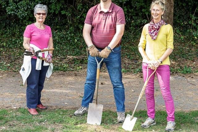 Ann Turner, Martin Boffey and Morag Warrack at The Friends of the Rec (FREC) group launch SUS-200915-130555001