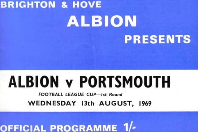 Brighton and Hove Albion vs Portsmouth from 1969