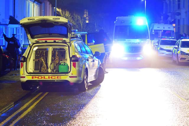 Police at the scene. Photo: Dan Jessup