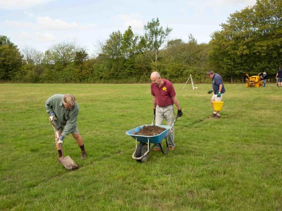 Work under way at Barns Green Rugby Club