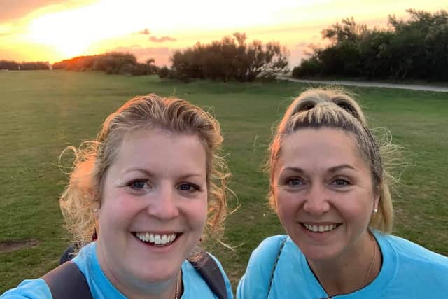 Participants in the virtual Sunrise to Remember walk for St Barnabas House