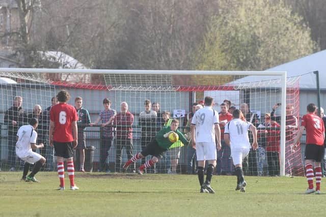 Wes Tate's penalty / Pictures: Michael Cunningham and Stuart Martin