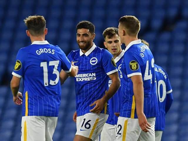 Ali Jahanbakhsh was on fine form for Albion against Portsmouth