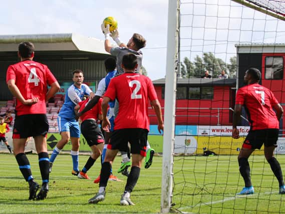 Lewes - pictured in recent action v Tonbridge - were on the back foot at Enfield / Picture: James Boyes