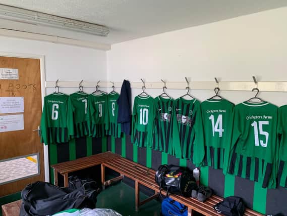 The Wisborough Green changing room
