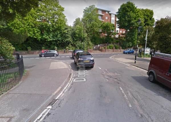 The two footpaths leading into Alexandra Park in Dordretcht Way due to become a shared cycle/footway (photo from Google Maps Street View)