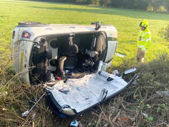 The ambulance service said at least two people were taken to hospital after two separate crashes. Photo: Eddie Mitchell