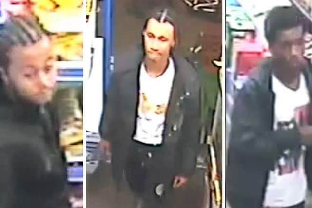 Have you seen these three men? Picture: Sussex Police