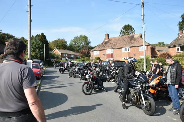 The tribute ride on Sunday was organised at short notice