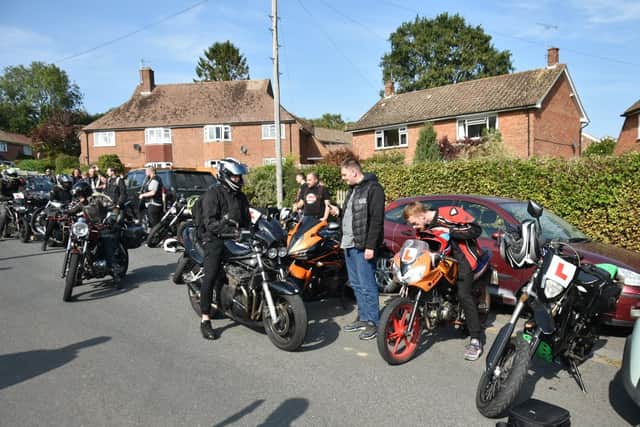 Bikers from Sussex and Kent took part in the event