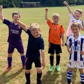 These young Whyke players are delighted to be back in action