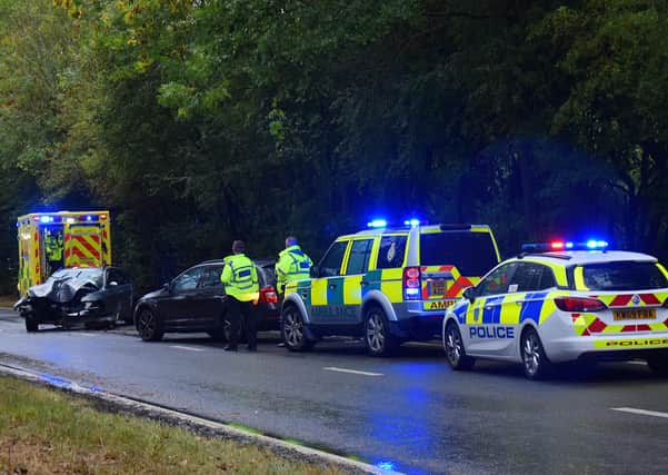 The scene on the A22. Photo by Lewis Isted