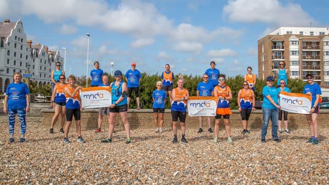 Run Academy Worthing members raising funds for MND association. Photo by Damon Cooper Photography