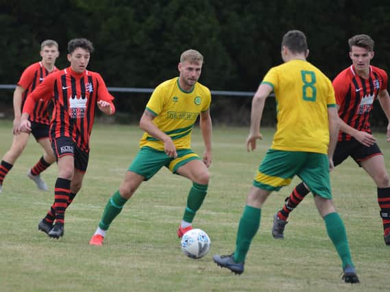 Action from Westfield's win over AFC Uckfield