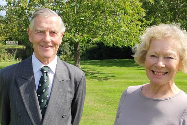 Sir Nicholas White with CAGNE committee member Jane Vogt