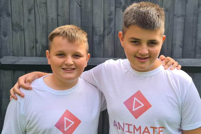 Jack and Harry have set up their own business called Animate Our Logo