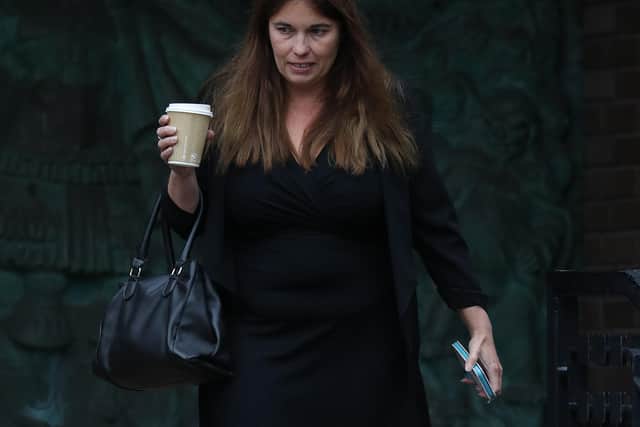 Donna-Maria Thomas after leaving Portsmouth Crown Court. Photo: Andrew Matthews/PA Wire