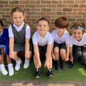 Children at Springfield Infant School are much happier wearing trainers than formal school shoes