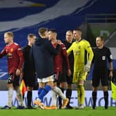 Goals from Scott McTominay, Juan Mata and Paul Pogba saw United through to the Carabao Cup quarter-finals, just four days after edging a 3-2 thriller at the Amex in the Premier League. (Photo by Andy Rain - Pool/Getty Images)