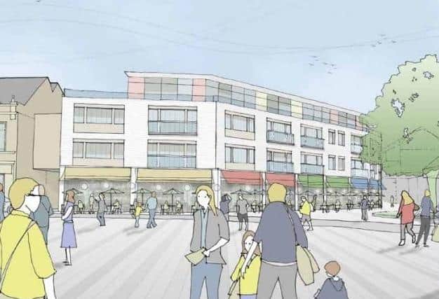 An artist's impression of the Beales redevelopment in South Street