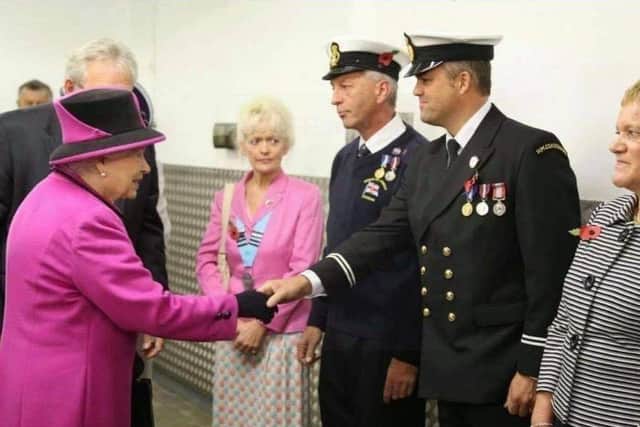 Trevor meeting the Queen (Newhaven Coastguard)