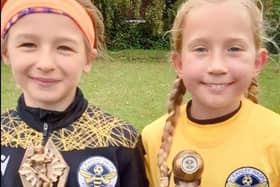 Teagan Morgan (left) and Khloe Williams were named Wasps of the Day for the Under-9s