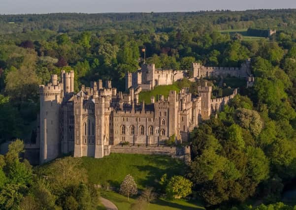 Arundel Castle has announced the last day it will be open to the public this year. Credit: Visual Air SUS-200610-105803001