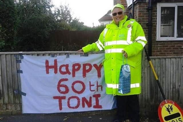 Toni Gawn manned the junction of Meadow Road and Ham Road for more than 20 years