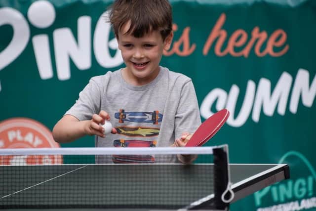 The Ping! initiative encourages people to play table tennis