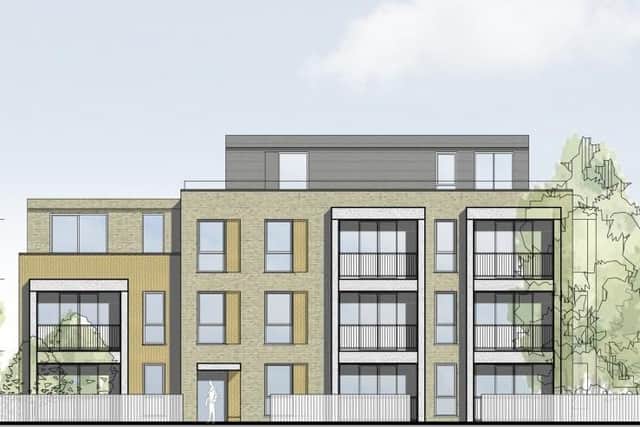 Proposed new block of flats off Brighton Road